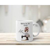 9 Designs. Tasse Personalisiert | Nähen Name Fototasse Nähfee Handmade Geschenk Ist Wie Zaubern Können Nähmaschine von MeDaPi