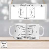 Tasse Handballtrainer Geschenkidee Coach Abschiedsgeschenk Trainergeschenk Personalisiert Saison Abschied Danke Sagen Trainer Handball von MeDaPi