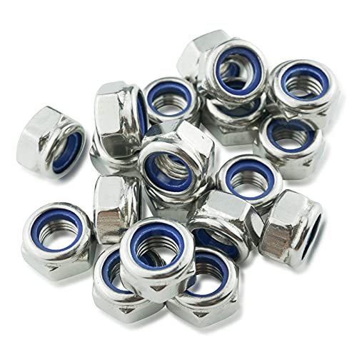 Muttern M10 Edelstahl A2 V2A, MeHurr 10 Stück Selbstsichernde Muttern, Sechskantmuttern Sicherungsmuttern DIN 985, Mutter Rostfrei, Niro Stoppmuttern für Schrauben Muttern M10 Edelstahl A2 V2A, MeHurr 10 Stück Selbstsichernde Muttern, Sechskantmuttern Sicherungsmuttern DIN 985, Mutter Rostfrei, Niro Stoppmuttern für Schrauben von MeHurr