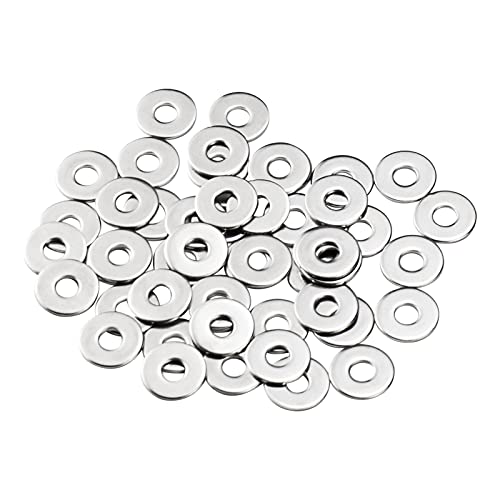 Unterlegscheiben M6 Große, MeHurr 50 Stück Beilagscheiben Edelstahl A2 V2A 304, Karosseriescheiben DIN9021 / ISO7093, Unterlegscheibe M6 x 18mm, Metallscheiben für Schrauben & Muttern & Gewindestange von MeHurr
