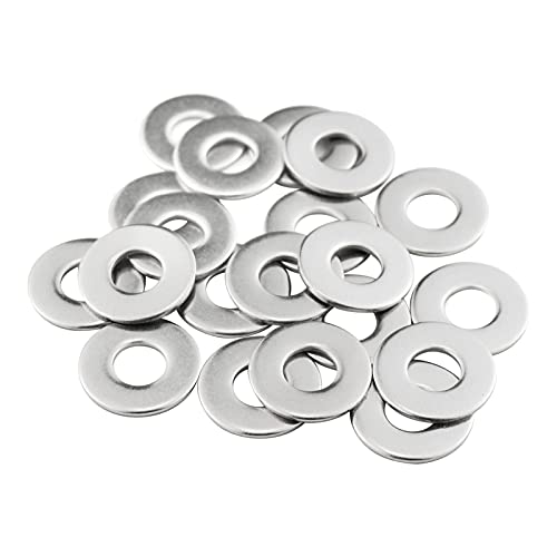 Unterlegscheiben M8 Große, MeHurr 20 Stück Beilagscheiben Edelstahl A2 V2A 304, Karosseriescheiben Unterlegscheibe M8 x 20mm, Metallscheiben für Schrauben & Muttern & Gewindestange von MeHurr