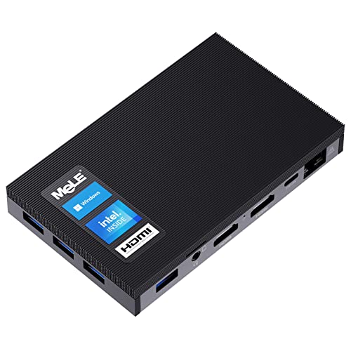 MeLE Lüfterloser Mini-PC Windows 10 Pro Celeron J4125 8GB DDR4 256GB eMMC Ultra-Thin Mini Desktop Computer 4K HDMI x2, Dual Band WiFi, USB x4 Gigabit Ethernet, BT 4.2 MeLE Lüfterloser Mini-PC Windows 10 Pro Celeron J4125 8GB DDR4 256GB eMMC Ultra-Thin Mini Desktop Computer 4K HDMI x2, Dual Band WiFi, USB x4 Gigabit Ethernet, BT 4.2 von MeLE