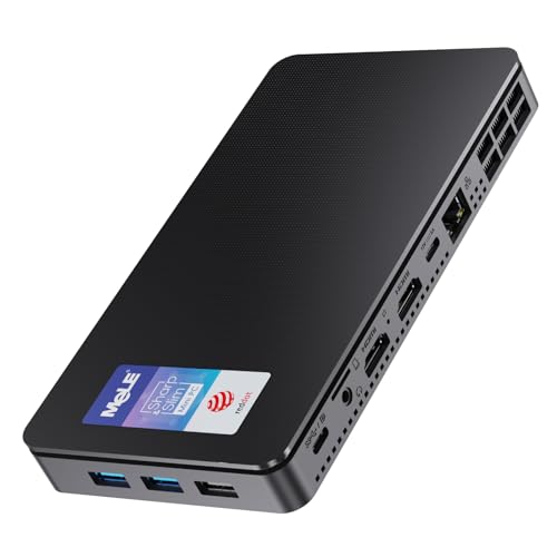 MeLE Mini PC Overclock4C N100 mit 32GB RAM und 512GB Speicher, Reddot Gewinner, Mini Desktop Computer, Dual HDMI und 1x USB-C, ideal für Büro, Bildung und Zuhause MeLE Mini PC Overclock4C N100 mit 32GB RAM und 512GB Speicher, Reddot Gewinner, Mini Desktop Computer, Dual HDMI und 1x USB-C, ideal für Büro, Bildung und Zuhause von MeLE
