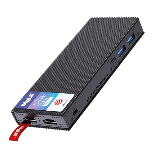 MeLE PCG02 Pro Mini PC Stick Ventilatorloos Windows 11 Pro J4125 8G/128G Desktop Computer Stick 2xHDMI 4K 60Hz, USB PD3.0 Aufgeladen, Unterstützung SSD,WiFi5, BT4.2 Business Office Industrie IOT Media von MeLE