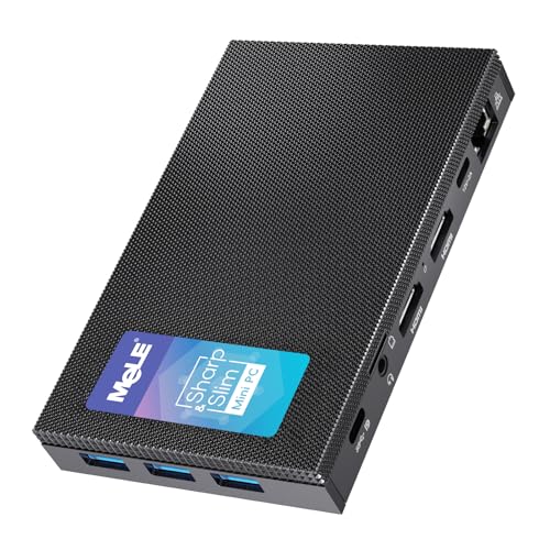 MeLE Quieter3C Mini PC Lüfterloser Celeron N5105 8GB 128GB Windows 11 Pro Micro Desktop Computer mit Gigabit Ethernet, Volle Funktion USB-C, WiFi 6, IPXE, 4K HDMI2.0, Vesa-Mount MeLE Quieter3C Mini PC Lüfterloser Celeron N5105 8GB 128GB Windows 11 Pro Micro Desktop Computer mit Gigabit Ethernet, Volle Funktion USB-C, WiFi 6, IPXE, 4K HDMI2.0, Vesa-Mount von MeLE