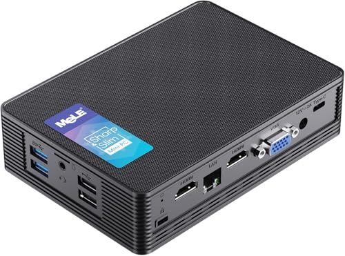 MeLE QuieterHD3Q Celeron N5105 16GB 512GB Mini PC mit Windows 11 Pro, Kompakter Desktop-Computer mit Gigabit Ethernet, WiFi 5, Dual HDMI 4K, BIOS Entsperrt von MeLE