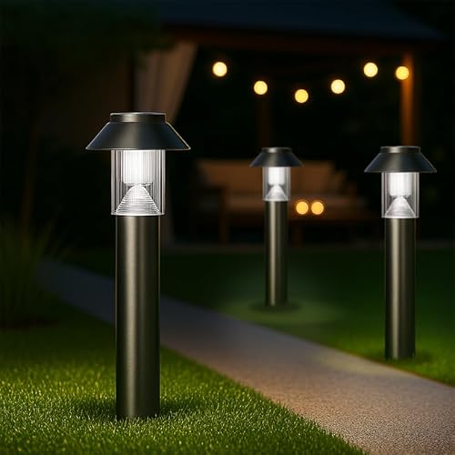 MeLiTec Garten-Solarlampe, 3er Set, Solar LED-Gartenleuchten, Solarlampe für außen, ideal für Garten, Terrasse und Balkon, aus Edelstahl matt gebürstet, SO06-1 MeLiTec Garten-Solarlampe, 3er Set, Solar LED-Gartenleuchten, Solarlampe für außen, ideal für Garten, Terrasse und Balkon, aus Edelstahl matt gebürstet, SO06-1 von MeLiTec