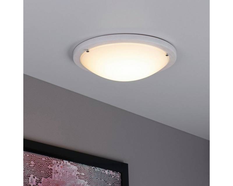 MeLiTec LED Deckenleuchte D95, warmweiß, LED, Wandleuchte, Deckenleuchte, Holz, Eiche, weiß, halbrund, Eiche weiß, 1000 Lumen von MeLiTec