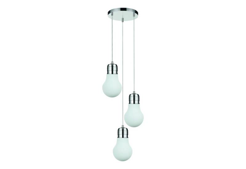 MeLiTec LED Pendelleuchte BRITOP Lighting Bulb Chrom/Weiss von MeLiTec