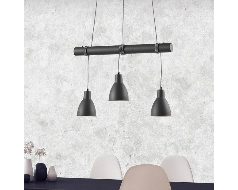 MeLiTec LED Pendelleuchte DP18, LED, Pendelleuchte, Wohnzimmer, Leuchte, Hängelampe, Esszimmer, Anthrazit, Küchenlampe von MeLiTec