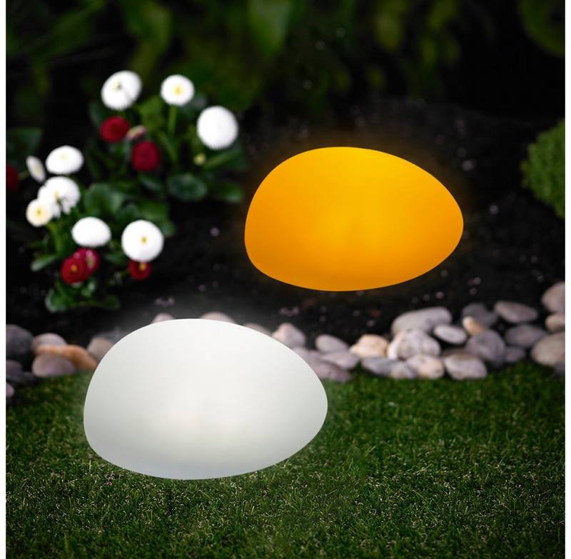 MeLiTec LED Solarleuchte LK15, LED fest integriert, 2er Set, Farbwechsel-Funktion, LED-Outdoor-Lampe Solar für Garten von MeLiTec