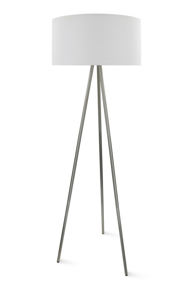 MeLiTec LED Stehlampe ST51 skandinavischer Stil, LED wechselbar, warmweiß, Stehlampe weiß, stehend, Stehleuchte für Wohnzimmer oder Schlafzimmer von MeLiTec