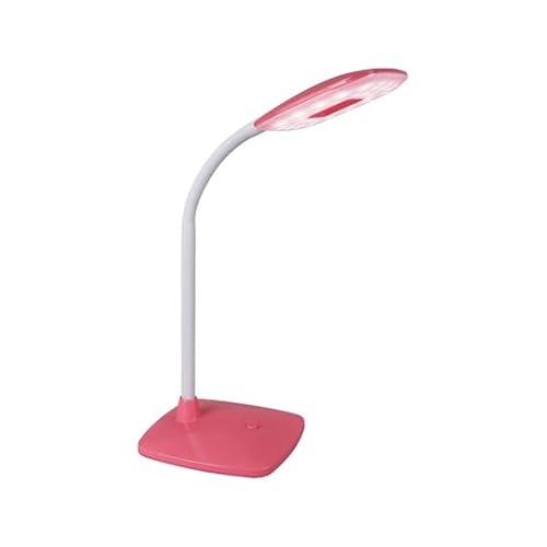 MeLiTec LED-Tischleuchte mit einstellbarer Lichtfarbe und flexiblem Arm, Koralle von MeLiTec