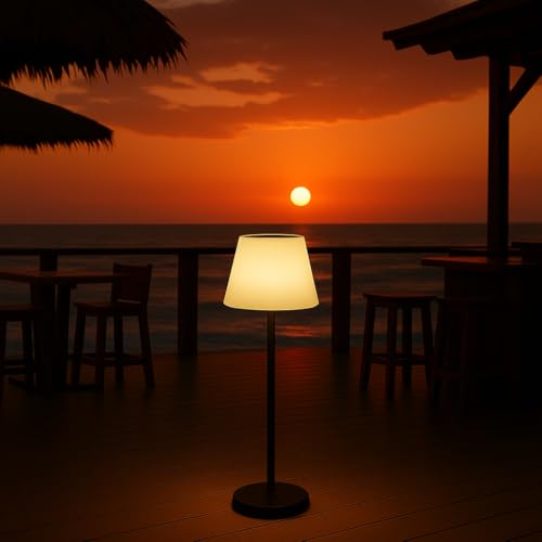 MeLiTec Solar-Leuchte, Solar-Stehlampe kabellos, 100cm, Akkubetrieb mit USB-Kabel, Solar-Terrassenbeleuchtung, auch Balkon oder Garten, mit Farbwechsel-Funktion, auch als Solar-Tischlampe 60cm, SO50-1 von MeLiTec