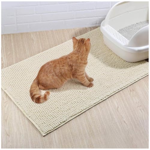 Katzenklo Matte 60x90cm, Katzenklo Matte Groß Sanft Zu Katzenpfoten Katzenklo Unterlage Rutschfeste Katzenklo Matte 60x90cm, Katzenklo Matte Groß Sanft Zu Katzenpfoten Katzenklo Unterlage Rutschfeste von MeLtor