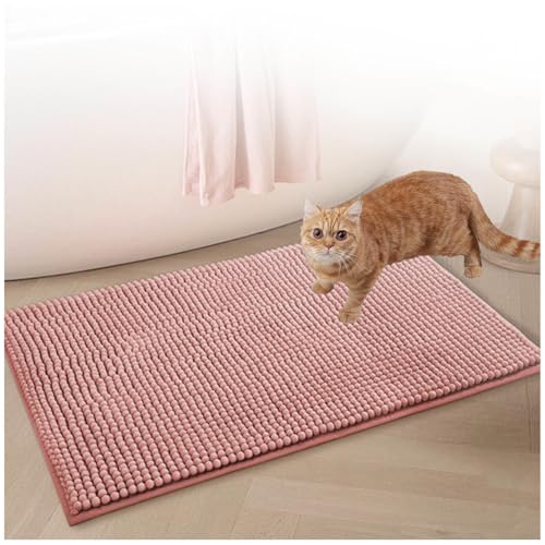 Katzenstreu Matte 60x150cm, Katzentoilette Vorleger Weich Saugfähige Katzenklomatte Leicht Zu Reinigen von MeLtor