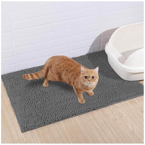 Katzenstreumatte 60x150cm, Katzenstreu Auffangmatte Weich Saugfähige Katzenstreu Matte Groß Leicht Zu Reinigen Katzenstreumatte 60x150cm, Katzenstreu Auffangmatte Weich Saugfähige Katzenstreu Matte Groß Leicht Zu Reinigen von MeLtor