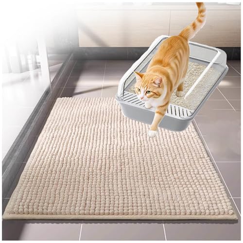 MeLtor Katzenklo Matte 60x90cm, Streumatte Katzenklo Sanft Zu Katzenpfoten Katzen Teppich Leicht Zu Reinigen MeLtor Katzenklo Matte 60x90cm, Streumatte Katzenklo Sanft Zu Katzenpfoten Katzen Teppich Leicht Zu Reinigen von MeLtor