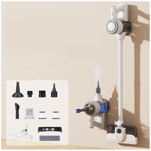 MeLtor Saugwischer mit 1,5L Staubbecher, Akku Nass Trockensauger 5-in-1 Wischstaubsauger für Teppich/Vorhang/Haustierhaarn,White von MeLtor