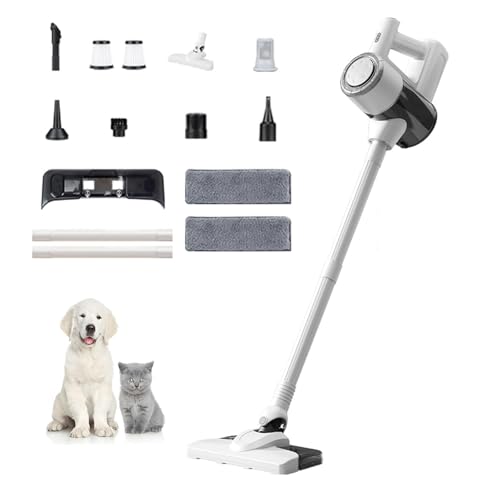 MeLtor Staubsauger Mit Wischfunktion 400ml Wassertank, Mopping Staubsauger Mit Wischfunktion 5-in-1 Handsauger Akku für Tierhaare, Teppich, Zuhause Und Hartboden,White MeLtor Staubsauger Mit Wischfunktion 400ml Wassertank, Mopping Staubsauger Mit Wischfunktion 5-in-1 Handsauger Akku für Tierhaare, Teppich, Zuhause Und Hartboden,White von MeLtor