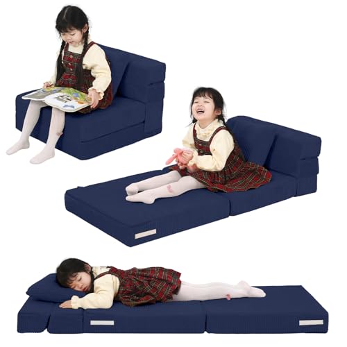 MeMoreCool Cord Spielsofa Kindersofa, Glow-Kinder Sofa, Kinder-Klappsofa, Flip-Sofa Kindercouch, Z-Bett, kindersofa ausklappbar, Bodenbett, Klappcouch für Spielzimmer, Blau MeMoreCool Cord Spielsofa Kindersofa, Glow-Kinder Sofa, Kinder-Klappsofa, Flip-Sofa Kindercouch, Z-Bett, kindersofa ausklappbar, Bodenbett, Klappcouch für Spielzimmer, Blau von MeMoreCool
