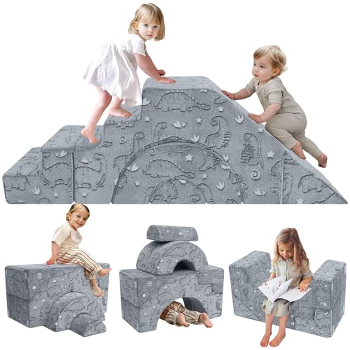 MeMoreCool Schaumstoff-Klettercouch für Kleinkinder, modulares Kindersofa mit Rutsche und Treppe, umwandelbare Babycouch für Spielzimmer, Sektionsmöbel zum Krabbeln, Klettern und Spielen für Kinder MeMoreCool Schaumstoff-Klettercouch für Kleinkinder, modulares Kindersofa mit Rutsche und Treppe, umwandelbare Babycouch für Spielzimmer, Sektionsmöbel zum Krabbeln, Klettern und Spielen für Kinder von MeMoreCool