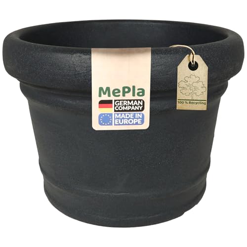 MePla Blumentopf Monza - runder Pflanzkübel - wetterfestes Pflanzgefäß - UV-beständiger Blumenkübel - Pflanzentopf - Kübel - ø45 - anthrazit MePla Blumentopf Monza - runder Pflanzkübel - wetterfestes Pflanzgefäß - UV-beständiger Blumenkübel - Pflanzentopf - Kübel - ø45 - anthrazit von MePla