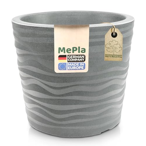 MePla - Blumentopf Trento - runder Pflanzkübel - wetterfestes Pflanzgefäß - UV-beständiger Blumenkübel - Pflanzentopf - Kübel - ø 50 cm - grau MePla - Blumentopf Trento - runder Pflanzkübel - wetterfestes Pflanzgefäß - UV-beständiger Blumenkübel - Pflanzentopf - Kübel - ø 50 cm - grau von MePla