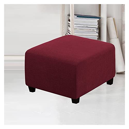 Hockerbezug Quadratisch 80x80 Ottomane Schonbezug Quadratische Stretch Hocker Bezug Hocker Bezug für Ottomane Überzug Hockerbezug Quadratische Ottomane Abdeckungen ( Color : D , Size : 60x60cm/24x24in von MeRcri