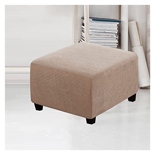 Hockerbezug Quadratisch 80x80 Ottomane Schonbezug Quadratische Stretch Hocker Bezug Hocker Bezug für Ottomane Überzug Hockerbezug Quadratische Ottomane Abdeckungen ( Color : K , Size : 65x65cm/26x26in von MeRcri