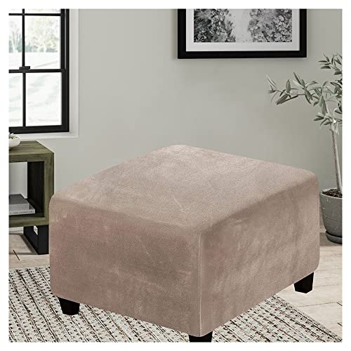 Hockerbezug Quadratisch Ottomane Schonbezug Quadratische Stretch Hocker Bezug Hocker Bezug für Ottomane Überzug Hockerbezug Quadratische Ottomane Abdeckungen ( Color : #21 , Size : 55x55cm/22x22in ) von MeRcri