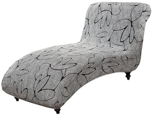 MeRcri Bedruckt Chaiselongue Abdeckung, Lounge Chaise Schonbezug, Armlose Liege Abdeckung, Stretch Sofa Schonbezug, rutschfeste Chaise Stuhl Abdeckung, Lounge Chaise Schonbezug (Color : C9) von MeRcri