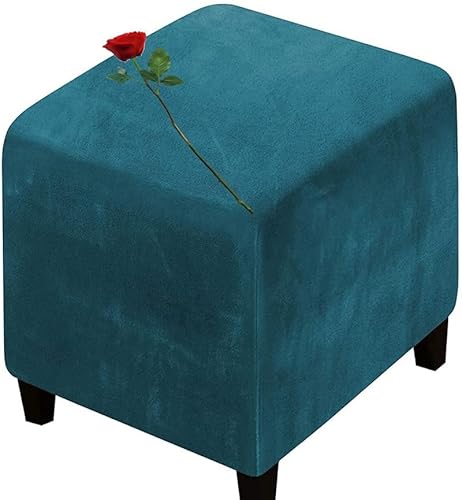 MeRcri Hocker überzug Quadratisch Schonbezug für Hocker Hockerbezug Quadratisch stretchbezug hocker Bezug für Ottomane Cover (Color : A1, Size : 14x14 in) von MeRcri