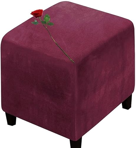 MeRcri Hocker überzug Quadratisch Schonbezug für Hocker Hockerbezug Quadratisch stretchbezug hocker Bezug für Ottomane Cover (Color : A4, Size : 14x14 in) von MeRcri