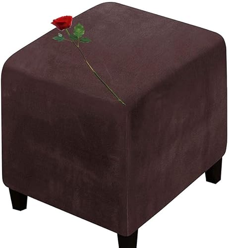 MeRcri Hocker überzug Quadratisch Schonbezug für Hocker Hockerbezug Quadratisch stretchbezug hocker Bezug für Ottomane Cover (Color : A8, Size : 20x20 in) von MeRcri