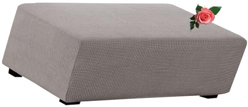 MeRcri Hockerbezug rechteckig Samt Jacquard Husse Überzug Bezug für Ottomane Fußbank Stretch bezug hocker Bezug für Ottomane (Color : #3, Size : 140x70-95cm) von MeRcri