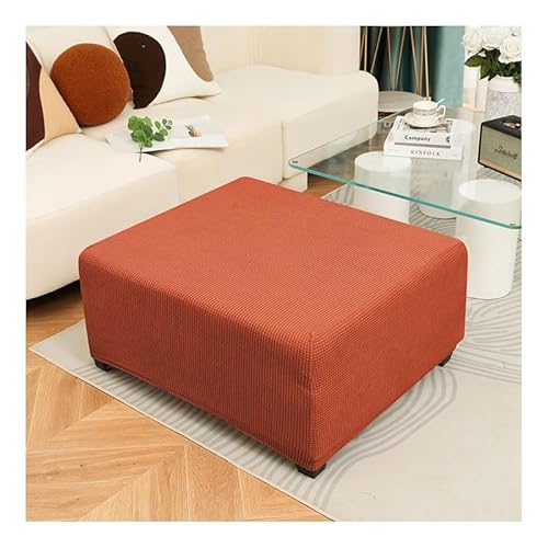 MeRcri Ottomane Schonbezug 75 x 65 cm Husse für Fußhocker Rechteckig, Stretch Bezug Ottomane Abdeckung Überzug Waschbar Hocker Protector Hockerabdeckung (Color : X1, Size : 135-140cm/53-55in) von MeRcri