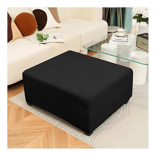 MeRcri Ottomane Schonbezug 75 x 65 cm Husse für Fußhocker Rechteckig, Stretch Bezug Ottomane Abdeckung Überzug Waschbar Hocker Protector Hockerabdeckung (Color : X11, Size : 135-140cm/53-55in) von MeRcri