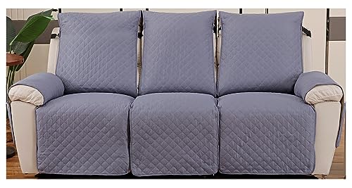 Sofabezug, Sesselschoner Für Relaxsessel，Sofa Schutz Abdeckung, Sofaschoner, Schonbezug, Sofa Überwürfe, 1 2 3 Sitzer Reversible Gesteppte, Mit Armlehnen, Couchbezug ( Color : #4 , Size : 3 Sitze ) von MeRcri