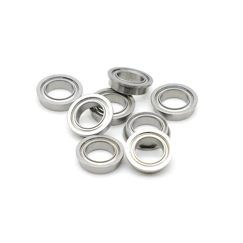 MeVCWF F6803ZZ Flanschlager for 17x26x5 mm 10 Stück ABEC-7 Doppelstaubschutz Rillenflanschlager von MeVCWF