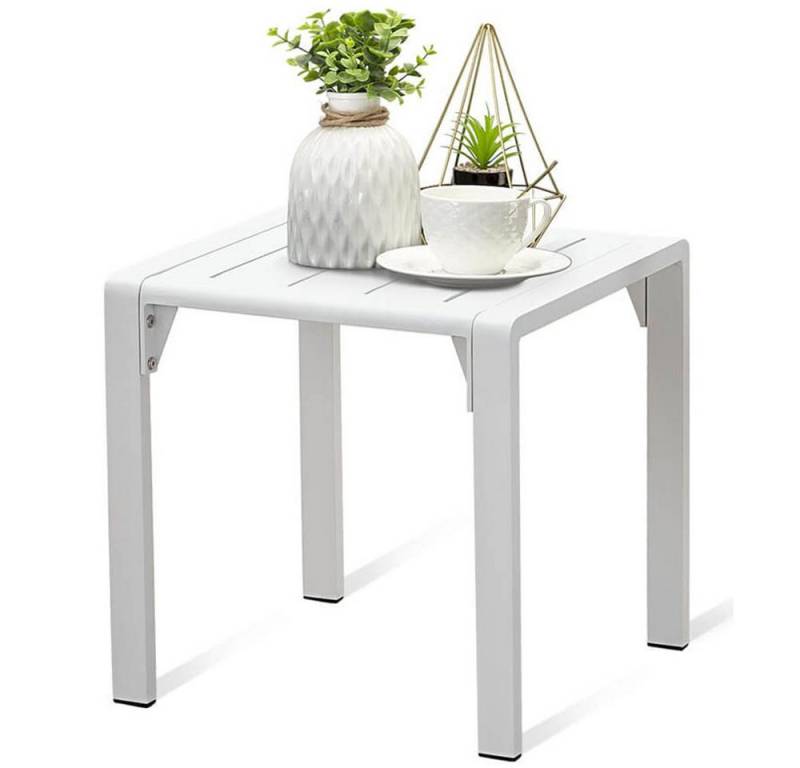 MeXo Gartenlounge-Set Lounge Gartenmöbelset Aluminium, (Couchtisch, 1-tlg., 44 x 44 x 41 cm), wetterfest Gartentisch für 1-2 Personen von MeXo
