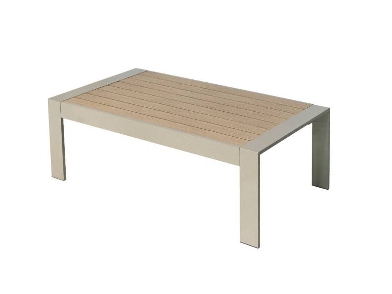 MeXo Gartentisch Balkontisch Aluminium 110×62×41cm, Gartentisch wetterfest klein (1-St), Terrassentisch draußen, modern, metall, rostfrei, kleiner Balkon von MeXo