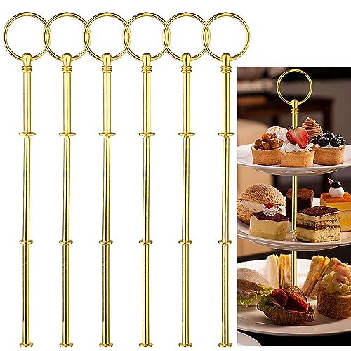 6Pack Etageren Stangen Set, Etageren Stäbe, Etagere Bausatz, Etageren Stangen Set, Hochzeitstorte Tortenständer 2-3 etage,Etagere bausatz Stange für Obsttablett, Snackteller (Platte Nicht enthalten) von MeYuxg