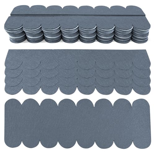 Dachpappe für Vogelhaus Wasserdicht Dachschindeln Selbstklebend Mini Dachschindeln 32stk Dachpappe für Nistkastendach Nistkasten Kaninchenstall Insektenhotel Gartenhaus Briefkastendächer (Grau) von MeYuxg