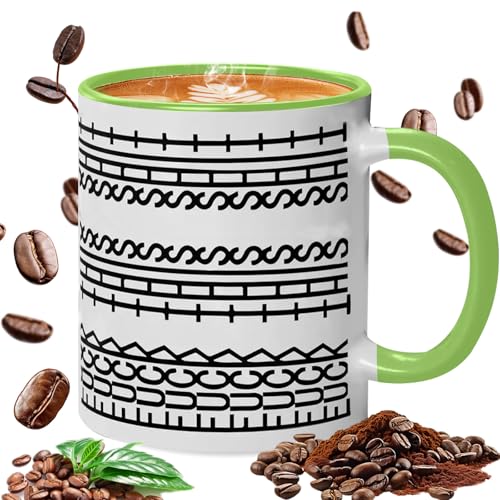 Fuck This Shit Tasse, 350ML Fuck This Shit Mug, Hidden Message Keramik Mug, Lustige Kaffeetasse mit Lsoliertem Henkel, Lustiges Geschenk Tasse für Kalte und Heiße Getränke (Grün) von MeYuxg