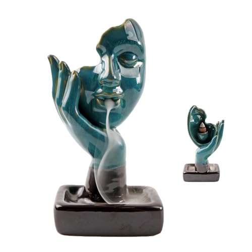 MeYuxg Rückfluss Räuchergefäß,Meditierender Incense Stick Holder,Handgefertigter Räucherwasserfall Räucherbrunnen,Denkende Keramik Statue Räuchergefä,Modern Art Räucherstäbchenhalter für Home MeYuxg Rückfluss Räuchergefäß,Meditierender Incense Stick Holder,Handgefertigter Räucherwasserfall Räucherbrunnen,Denkende Keramik Statue Räuchergefä,Modern Art Räucherstäbchenhalter für Home von MeYuxg