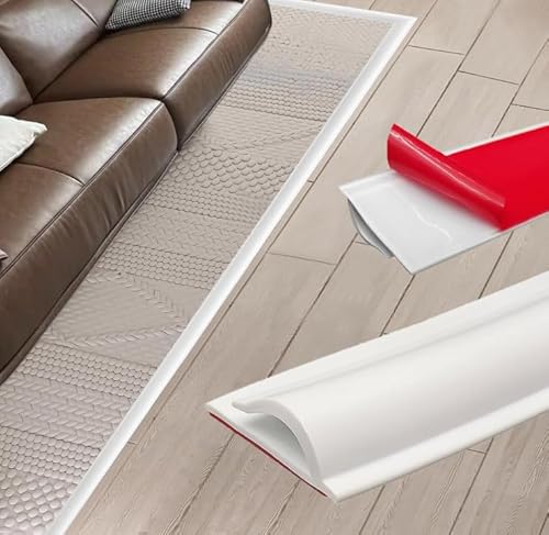 MeYuxg Selbstklebende Randleiste für Teppiche, 5M Teppicheinfassband Selbstklebend, PVC Eppich- und Boden Übergangsleiste Selbstklebend, Leicht zu Schneiden, für Türkanten,Teppiche, Treppen(Weiß 5M) MeYuxg Selbstklebende Randleiste für Teppiche, 5M Teppicheinfassband Selbstklebend, PVC Eppich- und Boden Übergangsleiste Selbstklebend, Leicht zu Schneiden, für Türkanten,Teppiche, Treppen(Weiß 5M) von MeYuxg
