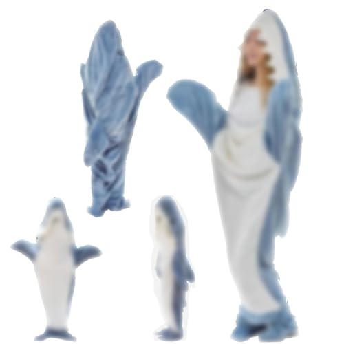 MeYuxg Shark Blanket, Hai Decke zum Anziehen, Kuscheldecke Flauschig Cartoon, Flanell Shark Schwanz Decke Shark Blanket Schlafsack für Jugendliche, Erwachsene, Hai-Liebhaber, Cosplay-Shows (XL) von MeYuxg