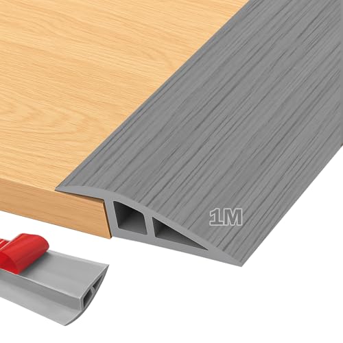 Übergangsprofil Selbstklebend 1M x 5CM, PVC Übergangsleiste Boden, Schwellenrampe Übergangsschiene Selbstklebend, Boden&Teppich Laminat Übergangsleiste für Parkettböden, Schwellen (Graue Holzmaserung) Übergangsprofil Selbstklebend 1M x 5CM, PVC Übergangsleiste Boden, Schwellenrampe Übergangsschiene Selbstklebend, Boden&Teppich Laminat Übergangsleiste für Parkettböden, Schwellen (Graue Holzmaserung) von MeYuxg