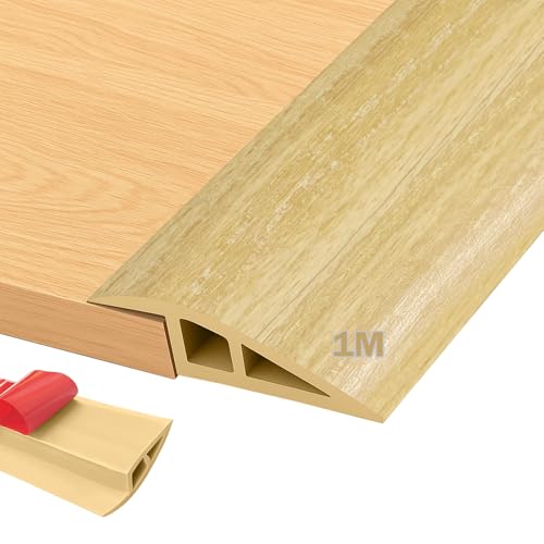 Übergangsprofil Selbstklebend 1M x 5CM, PVC Übergangsleiste Boden, Schwellenrampe Übergangsschiene Selbstklebend, Boden und Teppich Laminat Übergangsleiste für Parkettböden (Original Holzmaserung) Übergangsprofil Selbstklebend 1M x 5CM, PVC Übergangsleiste Boden, Schwellenrampe Übergangsschiene Selbstklebend, Boden und Teppich Laminat Übergangsleiste für Parkettböden (Original Holzmaserung) von MeYuxg